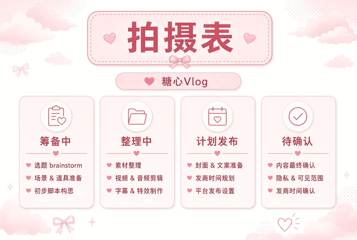拍摄表主题画面